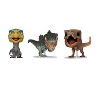 POP Beauty Figurine Jurassic World Pack 3 Therizinosaurus T-Rex Giganotosaurus Multicolore Enfants