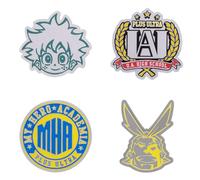 Funko Set de pins My Hero Academia UA High School – 4 pièces – Jaune – Enfants