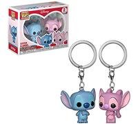 Figurine Disney - 2-Pack Stitch & Angel Pocket Pop 4cm