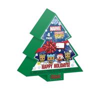 Funko Pocket Pop! Marvel - Groot - Tree Holiday Box 4 Pieces - Marvel Comics - Porte-clés - Mini-Figurine en Vinyle à Collectionner Porte-clés Fantaisie - Cadeau de Noël - Idée de Cadeau
