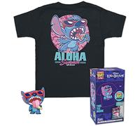 Funko Pocket Pop! & Tee: Disney - Summer Stich Stitch - Extra - pour Les Enfants - Extra Large - (XL) - T-Shirt - Vêtements avec Mini-Figurine en Vinyle à Collectionner - Idée de Cadeau Les Hommes