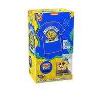 Funko Pocket Pop! & Tee: Spongebob Squarepants - SB with Rainbow - pour Les Enfants - Large - (L) - T-Shirt - Vêtements avec Mini-Figurine en Vinyle à Collectionner - Idée de Cadeau pour Les Adultes