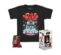 Funko Pocket Pop & Tee: Star Wars - Holiday R2D2 - Métallique - Medium - T-Shir