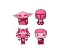 Funko Pocket Pop! Star Wars: The Mandalorian Val Box 4 Pieces - Grogu - Porte-clés - Mini-Figurine en Vinyle à Collectionner Porte-clés Fantaisie - Cadeau de Noël - Idée de Cadeau - TV Fans