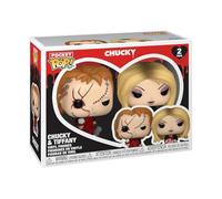 Funko - Figurine Pocket Pop! - Chucky (St Valentin) - Lot de 2 porte-clés, 9 cm, PVC