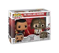 FUNKO Pop! 2-Pack: WWE - The Rock and Mankind (Metallic) - US Exclusive ENG Merchandising