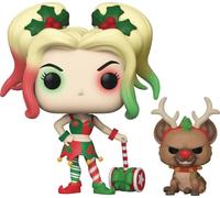 Funko Pop! and Buddy DC Comics Holidays Harley Quinn with Helper- Figurine en Vinyle à Collectionner - Idée de Cadeau - Produits Officiels - Jouets pour Les Enfants et Adultes