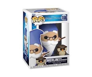 Funko Pop! and Buddy: Sits: Merlin with Archimedes - Sword in The Stone - Figurine en Vinyle à Collectionner - Idée de Cadeau - Produits Officiels - Jouets pour Les Enfants et Adultes - Movies Fans