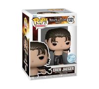 Funko Pop! Animation: AOT - Eren Jaeger Jeager - Metallic - Attack on Titan - Exclusivité Amazon - Figurine en Vinyle à Collectionner - Idée de Cadeau - Produits Officiels - Anime Fans