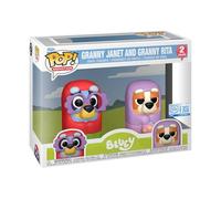 Funko Pop! Animation: Bluey - Mamie Janet et Mamie Rita - Lot de 2 - Exclusivité Amazon - Figurine de Collection en Vinyle - Produit Officiel - Jouets pour Enfants et Adultes