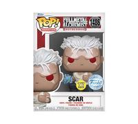 Funko Pop! Animation: FMA: B - Scar - Glow in The Dark - Full Metal Alchemist - Exclusivité Amazon - Figurine en Vinyle à Collectionner - Idée de Cadeau - Produits Officiels - Anime Fans