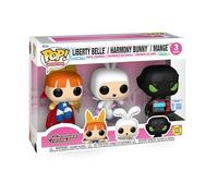 Funko Pop ! Animation Powerpuff Girls Liberty Belle, Harmony Bunny, Mange Lot de 3 éditions spéciales phosphorescentes, 10,2 à 13,5 cm