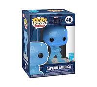 Funko Pop! Artist Series: Marvel Infinity Saga - Object - Cap America - Blue - Avengers - Figurine en Vinyle à Collectionner - Comprend une Boite de Protection en Plastique de Première Qualité