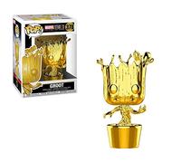 Funko Pop! Bobble: Marvel: Marvel Studios 10: Groot - (Chrome) - Marvel Comics- Figurine en Vinyle à Collectionner - Idée de Cadeau - Produits Officiels - Jouets pour Les Enfants et Adultes