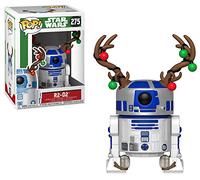 Funko Pop! Bobble: Star Wars: Holiday R2-D2 with Antlers - Figurine en Vinyle à Collectionner - Idée de Cadeau - Produits Officiels - Jouets pour Les Enfants et Adultes - Movies Fans