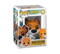Funko Pop! & Buddy: Disney Oliver & Company - Dodger (1 in 6 Chase Chance) | Goodies Officiels - Figurine Vinyle à Collectionner et Déco Étagère - Idée Cadeau Anniversaire pour Fans et Collectionneurs