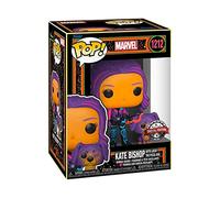Funko POP! & Buddy: Marvel - Hawkeye - Kate Bishop With Lucky The Pizza Dog - (Blacklight) - Ms. Marvel - Figurine en Vinyle à Collectionner - Idée de Cadeau - Produits Officiels - TV Fans