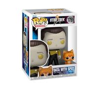 Funko Pop! & Buddy: Star Trek Next Generation - Lt. Comm Data with Spot - Star Trek The Next Generation - Figurine en Vinyle à Collectionner - TV Fans