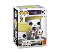 Funko Pop! & Buddy: The Nightmare Before Christmas - Jack Skellington with Zero - (Beach) - Figurine en Vinyle à Collectionner - Idée de Cadeau - Produits Officiels - Movies Fans