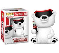 Funko Pop Coca-Cola Holiday + Protector : Pop ! Figurine rétro en vinyle avec étui de protection ToyBop Box (ours polaire des années 90 avec lunettes de soleil)
