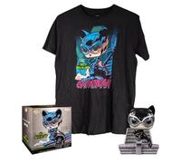 Funko POP DC Jim Lee Catwoman Figurine et T-Shirt L