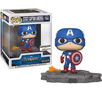 Funko - Figurine Pop! Deluxe - Captain America (Assemble) - Vinyle à collectionner - Produit officiel