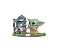Funko Pop Deluxe: The Mandalorian-Child w/Canister Figurine de Collection, 50962, Multicoleur, Vert
