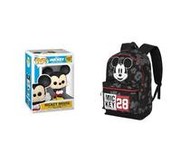 Funko Pop Disney Classiques Mickey Mouse - Mini Figurine à Collectionner, Sac à Dos Disney Mickey Year HS Fan 2,2 31×44 cm Noir