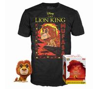 FUNKO POP - Disney - Le Roi Lion Mufasa #495 Floconné avec Tee Taille L