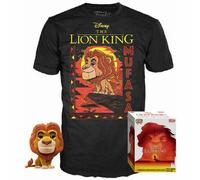 Funko Et T-shirt à Manches Courtes Le Roi Lion Mufasa Pop