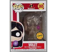 Funko Pop! Disney Pixar: Incredibles 2 - Figurine Vinyle édition limitée Chase Variant Invisible Violet (empaquetée avec étui de Protection Pop Box)