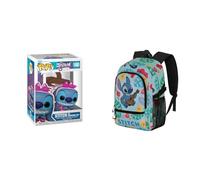 Funko Pop Disney Stitch Costume Cheshire - Figurine en Vinyle Lilo & Stitch, Sac à Dos Disney Guitar Fan Fight 2.2 Vert 31×44 cm 24L
