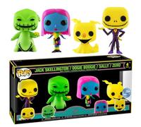 Funko Pop! Disney : The Night Before Christmas 4pk (BLKLT) (Exc) 69146 - Figurine en Vinyle à Collectionner - Idée Cadeau - Produit Officiel - Jouets pour Enfants et Adultes - Figurine de modèle pour