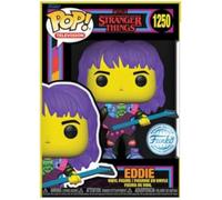 Funko Pop Eddie 1250 - Stranger Things : Hellfire Club avec guitare *Lumière Noire