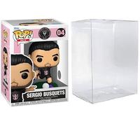 Funko Pop! Figurine de football Sergio Busquets Inter Miami #04 avec étui de protection