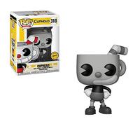 FunKo Pop Games: Cuphead Chase - Figurine Vinyle Cuphead Noir et Blanc