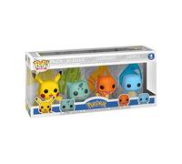 Funko - Funko Pop! Figurines en vinyle Pokémon Starters Pack 4 Pikachu Squirtle Charmander Bulbasaur