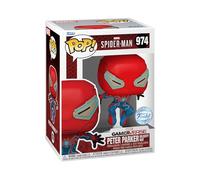 Funko Pop! Games: Spider-Man 1- Peter Parker - (Velocity Suit) - Marvel Comics- Figurine en Vinyle à Collectionner - Idée de Cadeau - Produits Officiels - Jouets pour Les Enfants et Adultes