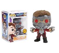 Funko Pop! Guardians of The Galaxy Vol 2: Star-Lord (Chase) - Stylized Marvel Vinyl Bobble-Head Figure 198 New