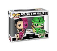 Funko Pop! Heroes: Batman - Two-Face - (1995) - 2 Pack Two Face & Riddler - (Glow) - DC Comics- Exclusivité Amazon - Figurine en Vinyle à Collectionner - Idée de Cadeau - Produits Officiels