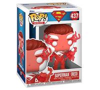 Funko Pop! Heroes: DC - Superman - (Red) - DC Comics- Exclusivité Amazon - Figurine en Vinyle à Collectionner - Idée de Cadeau - Produits Officiels - Jouets pour Les Enfants et Adultes