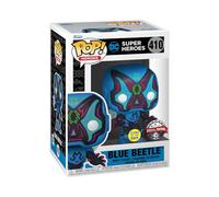 Funko Pop! Heroes: Dia de Los DC - Blue Beetle - Glow in The Dark - DC Comics- Figurine en Vinyle à Collectionner - Idée de Cadeau - Produits Officiels - Jouets pour Les Enfants et Adultes