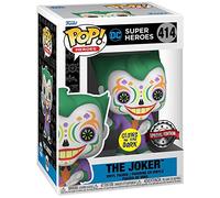 Funko POP! Heroes: Dia de Los DC - The Joker - Brille Dans le Noir - DC Comics - Figurine en Vinyle à Collectionner - Idée de Cadeau - Produits Officiels - Jouets pour les Enfants et Adultes