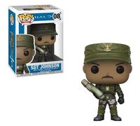 Funko Pop Jeux Halo Sgt. Johnson + Pop Protector