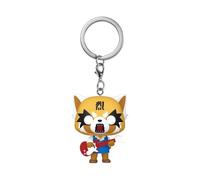 Funko – Porte-clés Pop Aggretsuko avec Guitare – Mini-figurine en vinyle officielle
