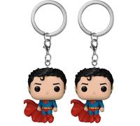 Funko Pop! Keychain: DC New Classics - Superman - DC Comics- Mini-Figurine en Vinyle à Collectionner Porte-clés Fantaisie - Cadeau de Noël (Lot de 2)
