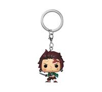 Funko Pop! Keychain: Demon Slayer - Tanjiro Kamado - Bloody- Mini-Figurine en Vinyle à Collectionner Porte-clés Fantaisie - Cadeau de Noël - Idée de Cadeau - Produits Officiels - Anime Fans
