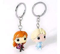 Funko POP! Keychain: Disney Frozen 2 -2pk - Anna And Elsa - la Reine des Neiges - Mini-figurine en Vinyle à Collectionner Porte-clés Fantaisie - Cadeau de Noël - Idée de Cadeau - Produits Officiels