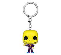Funko Pop! Keychain: Disney The Nightmare Before Christmas - Blacklight - Jack Skellington - Mini-Figurine en Vinyle à Collectionner Porte-clés Fantaisie - Cadeau de Noël - Idée de Cadeau