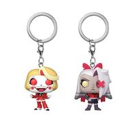 Funko Pop! Keychain: Hazbin Hotel - Charlie & Vaggie - 2 Pack - Porte-clés Porte-clés Fantaisie - Mini-Figurine de Collection - Petit Cadeau de Noël - Idée Cadeau - Produit Officiel